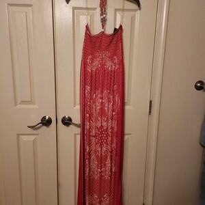 Just Love Red and White Maxi Dress